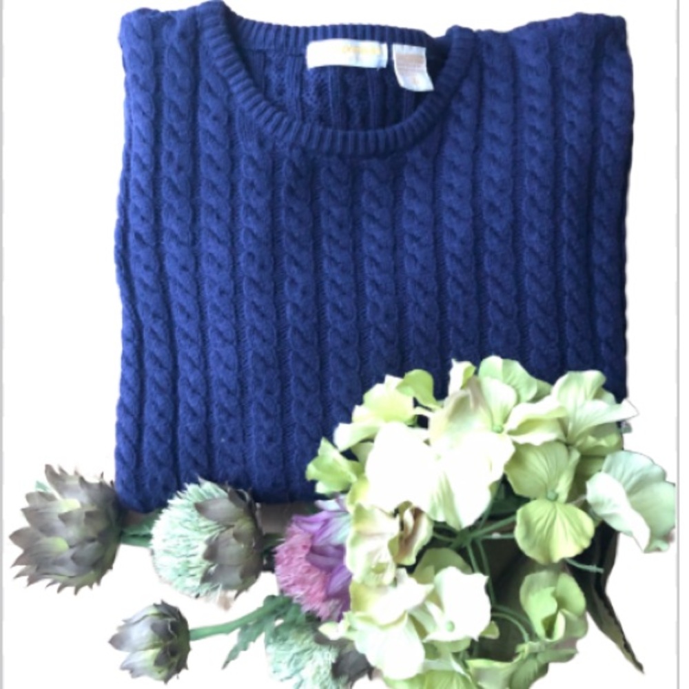 Vintage Brooks Brothers Cable Knit cotton Sweater